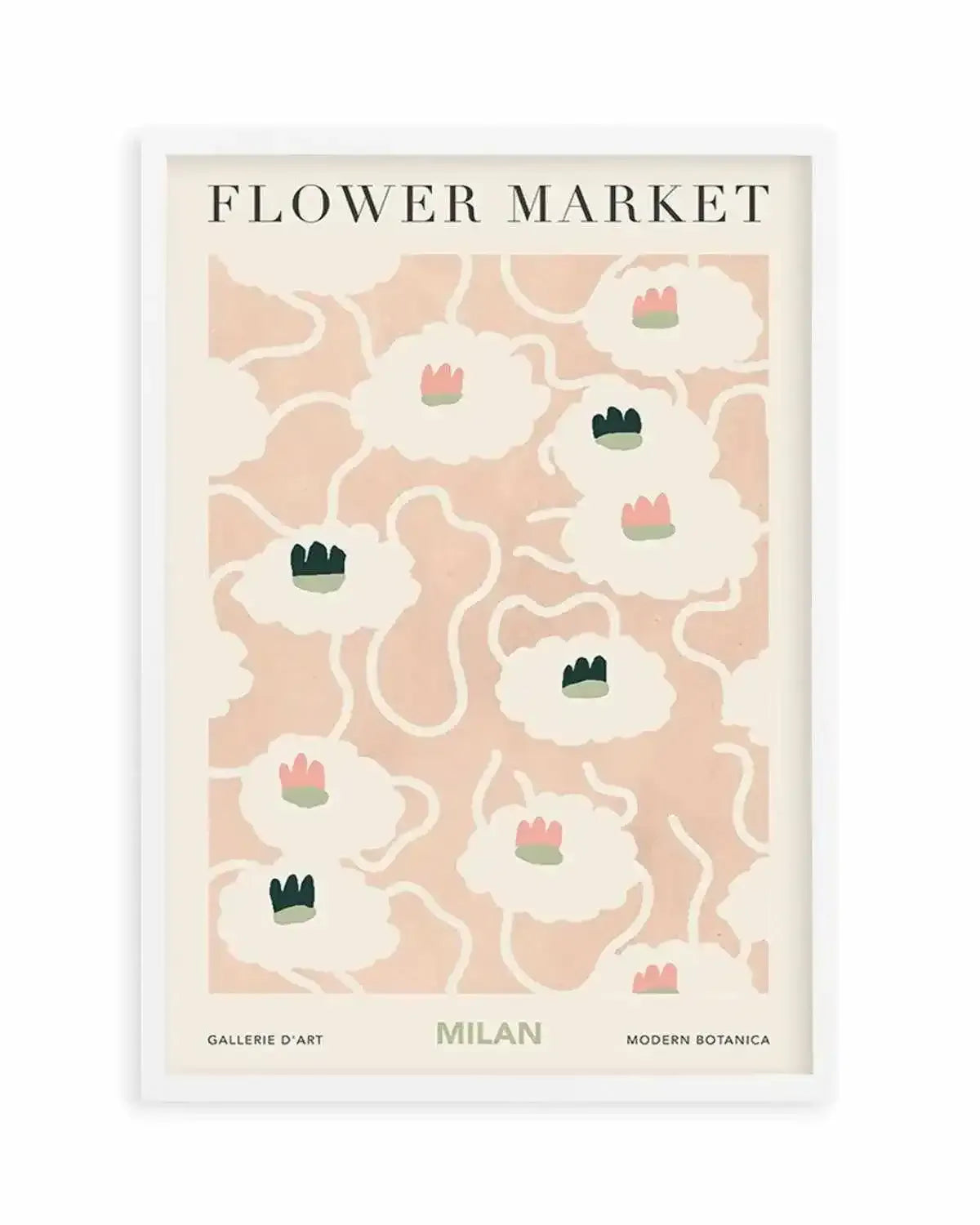 Flower Market Milan Art Print from Olive et Oriel where you can shop wallpaper and artworks online