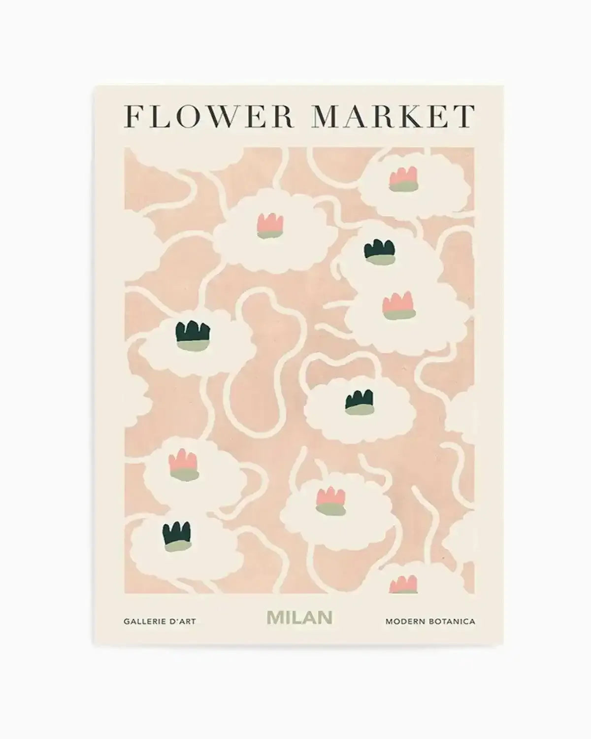 Flower Market Milan Art Print from Olive et Oriel where you can shop wallpaper and artworks online