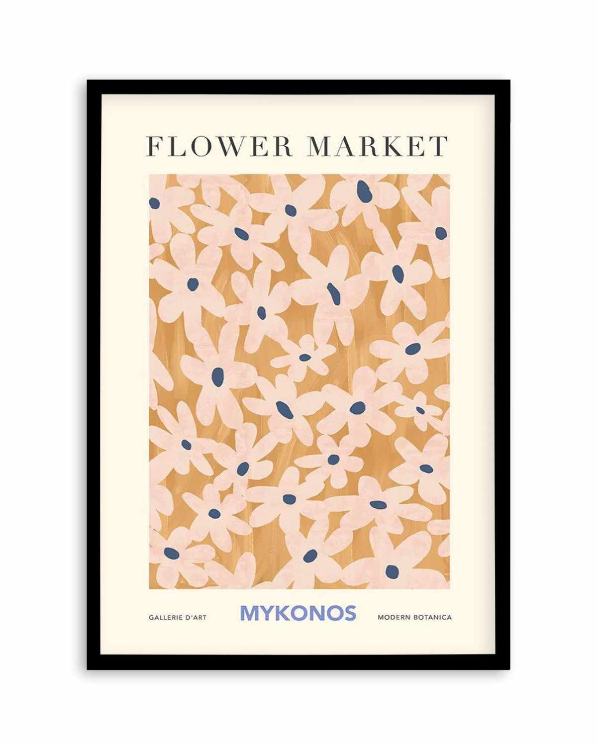 Flower Market Mykonos Art Print