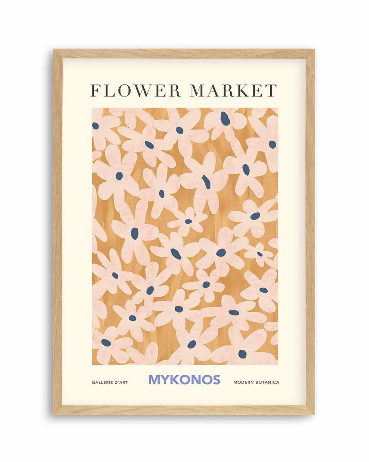 Flower Market Mykonos Art Print