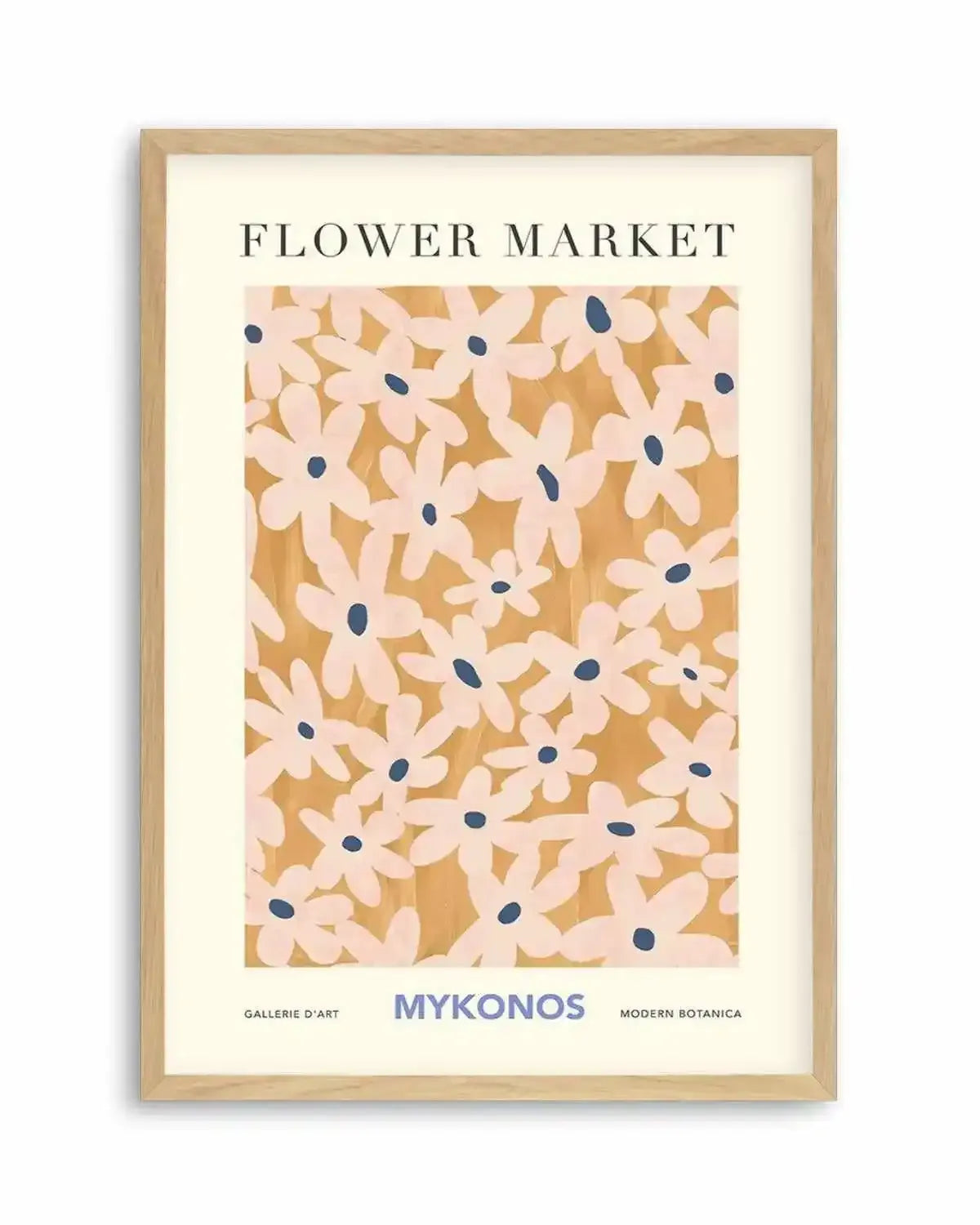 Flower Market Mykonos Art Print from Olive et Oriel where you can shop wallpaper and artworks online