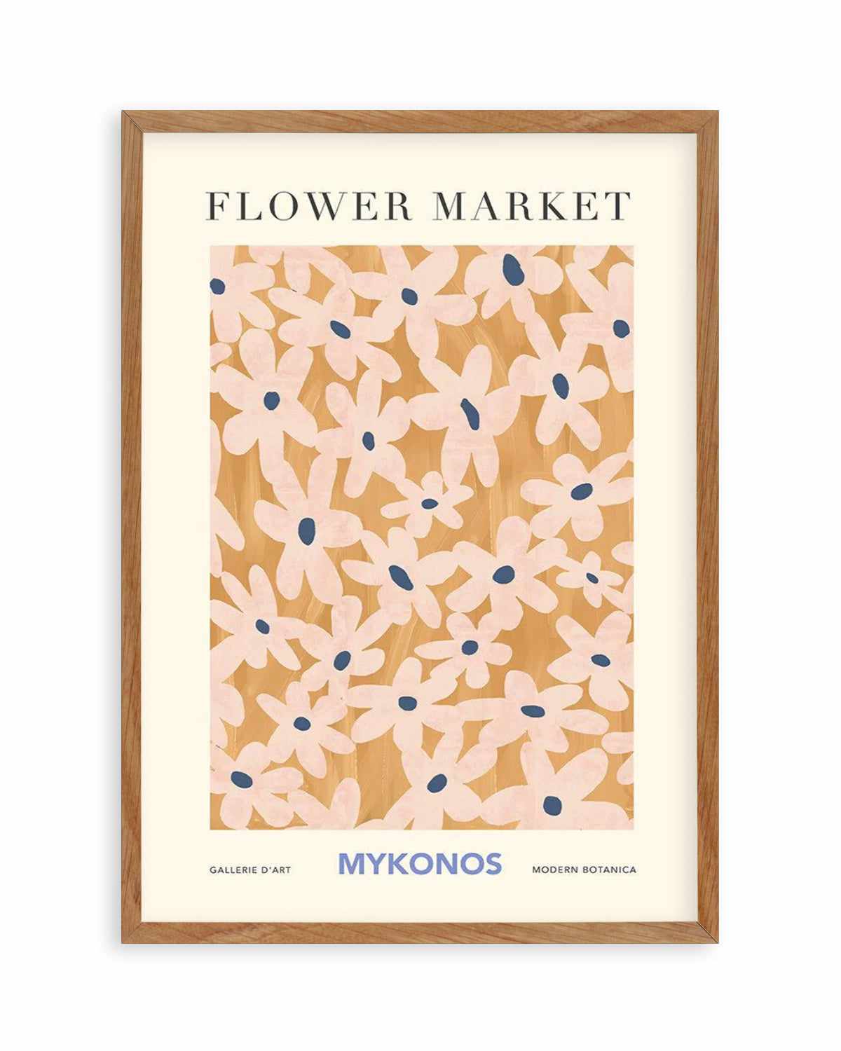 Flower Market Mykonos Art Print