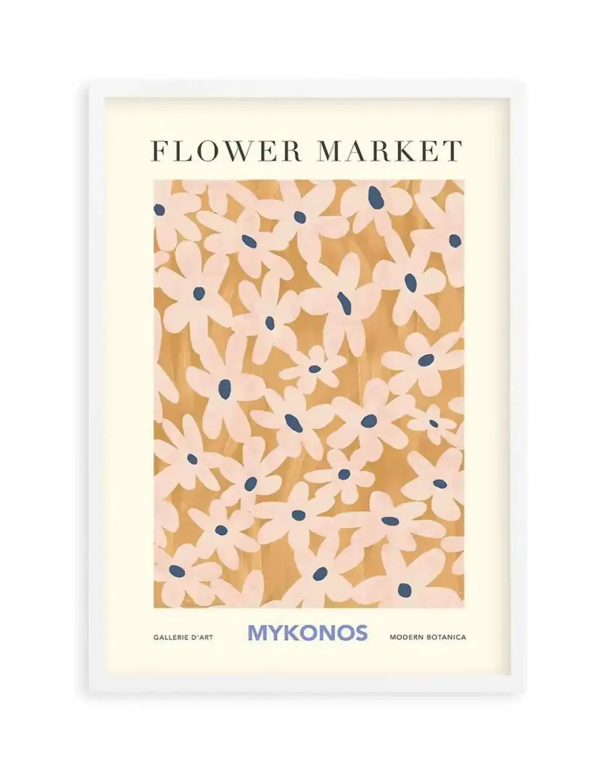 Flower Market Mykonos Art Print from Olive et Oriel where you can shop wallpaper and artworks online