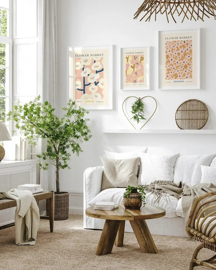 Flower Market Mykonos Art Print-PRINT-Olive et Oriel-Olive et Oriel-Buy-Australian-Art-Prints-Online-with-Olive-et-Oriel-Your-Artwork-Specialists-Austrailia-Decorate-With-Coastal-Photo-Wall-Art-Prints-From-Our-Beach-House-Artwork-Collection-Fine-Poster-and-Framed-Artwork