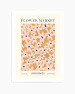 Flower Market Mykonos Art Print