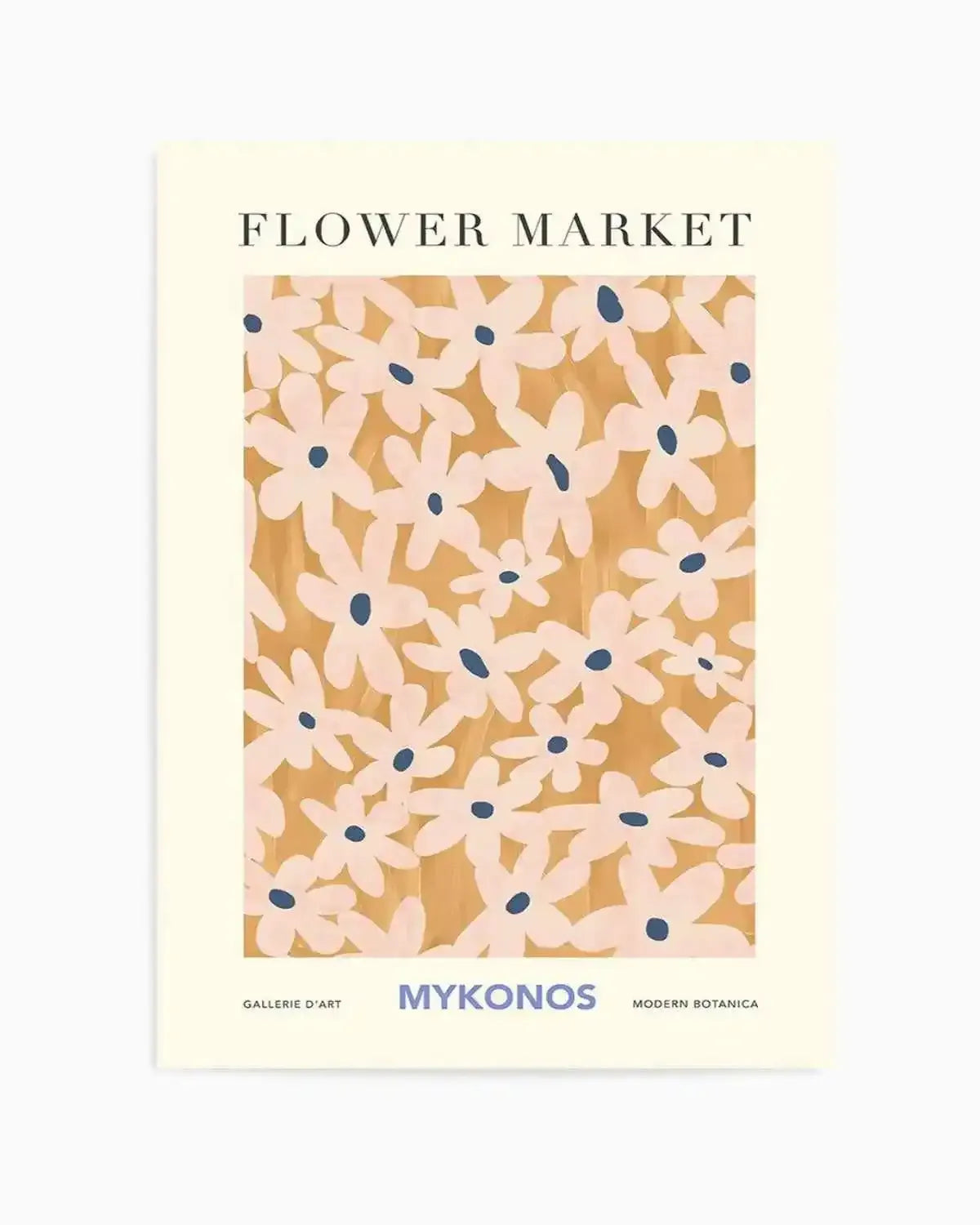 Flower Market Mykonos Art Print from Olive et Oriel where you can shop wallpaper and artworks online
