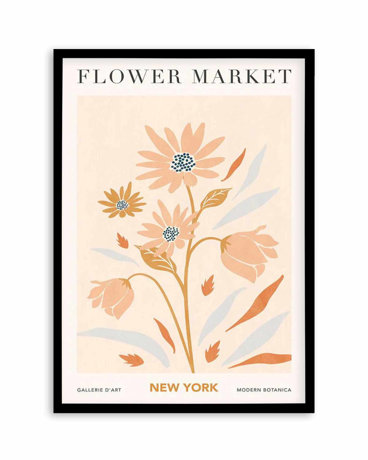 Flower Market New York Art Print