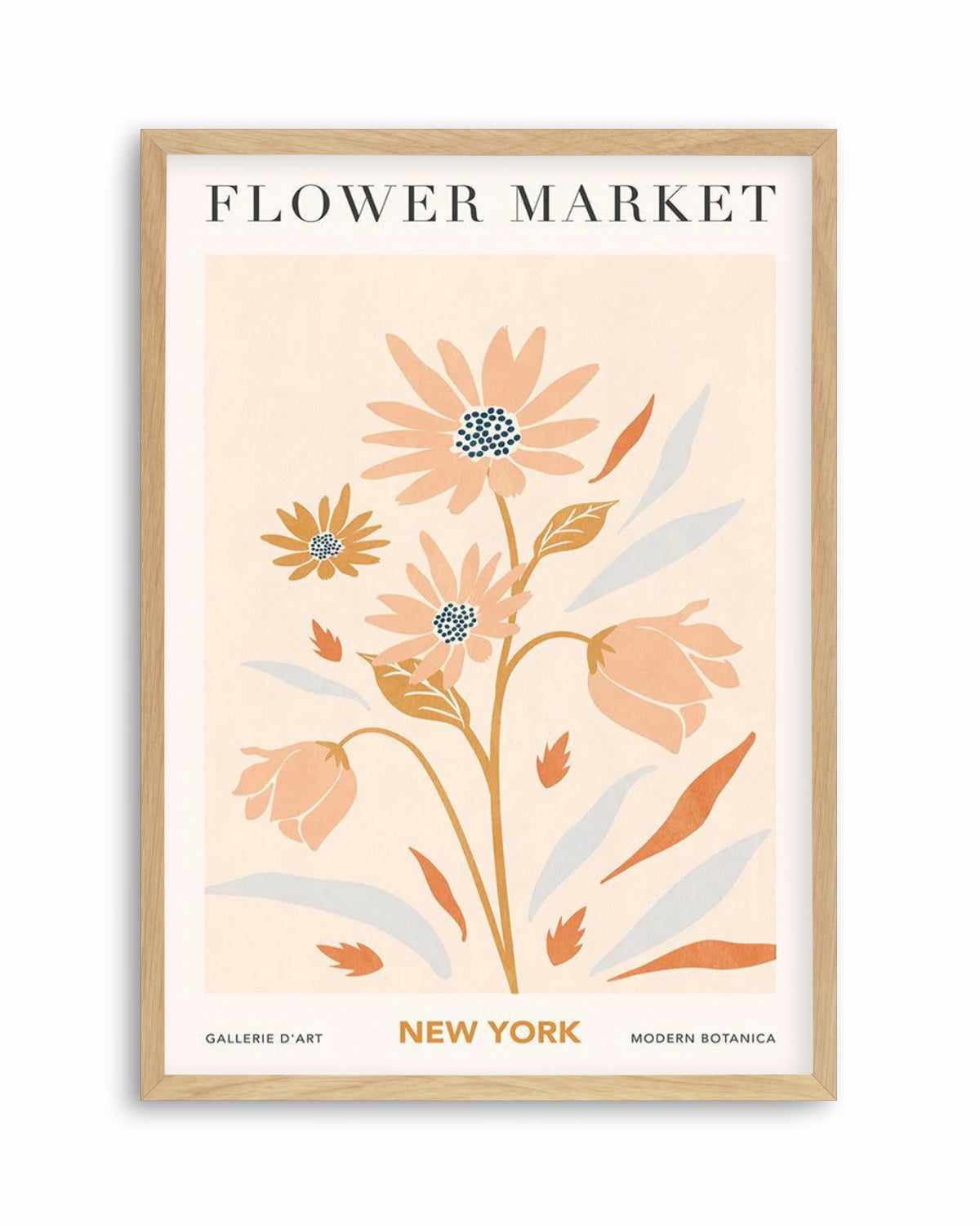 Flower Market New York Art Print