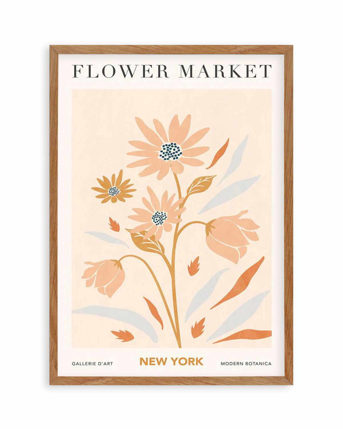 Flower Market New York Art Print