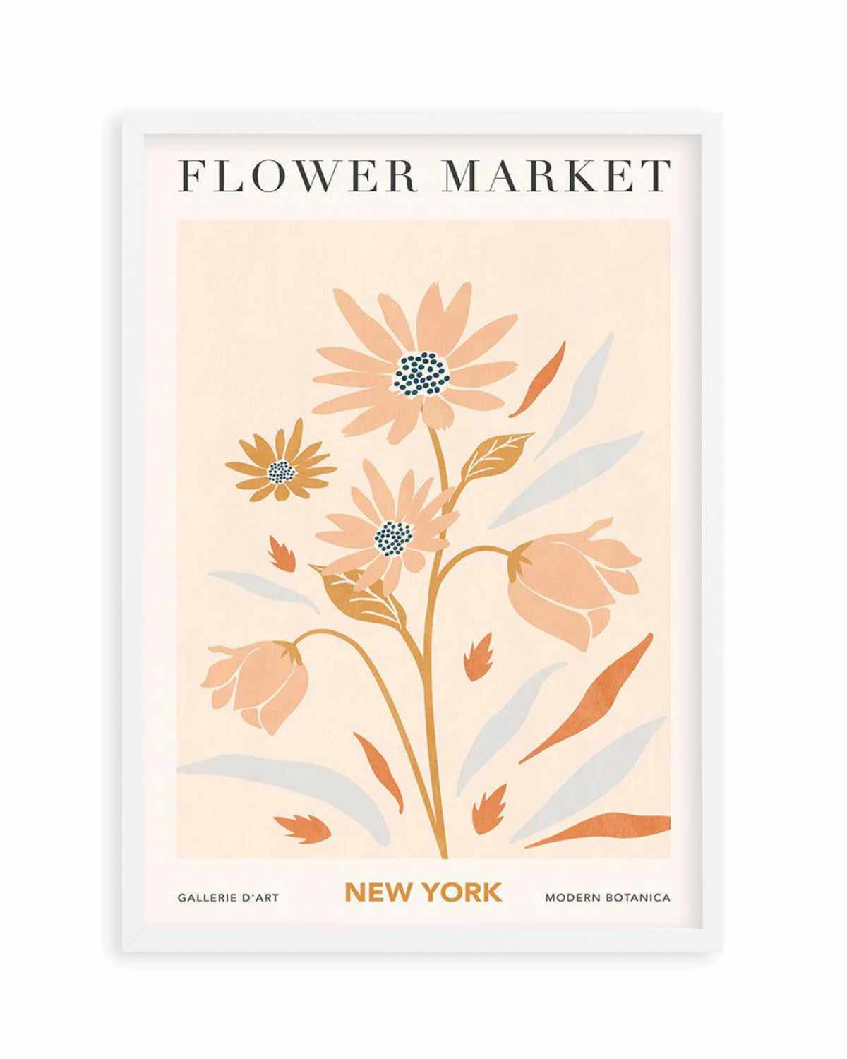 Flower Market New York Art Print