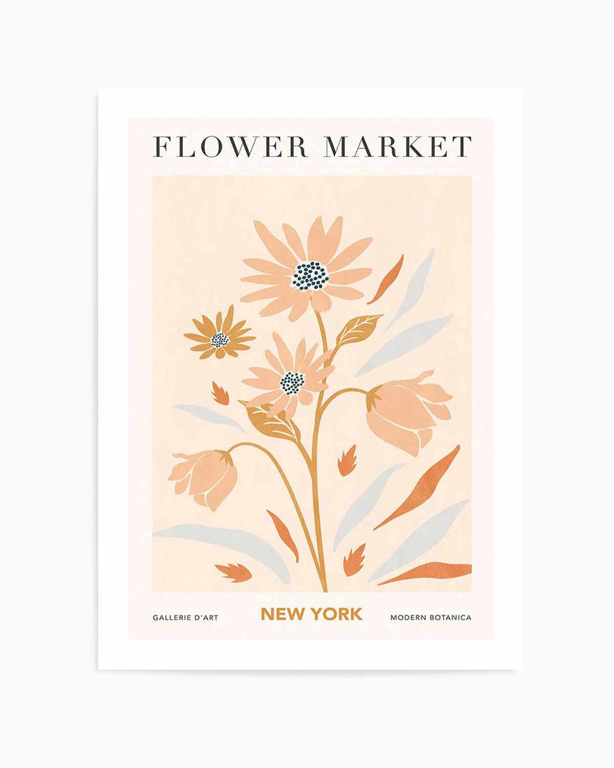 Flower Market New York Art Print