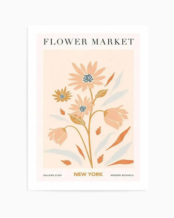 Flower Market New York Art Print from Olive et Oriel where you can shop wallpaper and artworks online