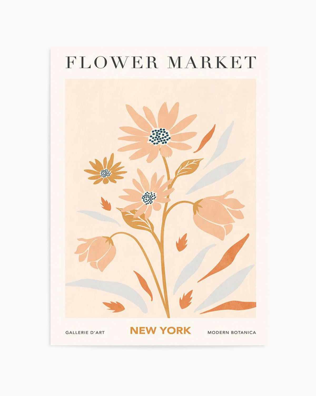 Flower Market New York Art Print