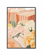 Flower Market Paris 63 | Framed Canvas Art Print