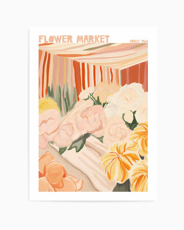 Flower Market Paris 63 | Art Print from Olive et Oriel where you can shop wallpaper and artworks online