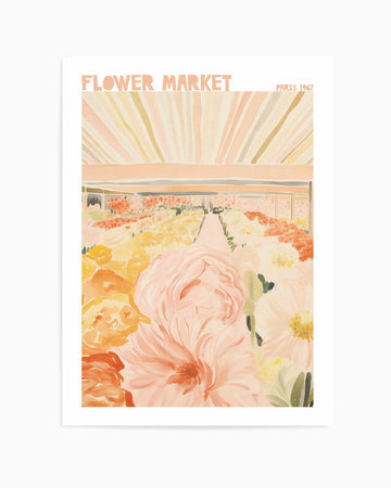 Flower Market Paris 67 | Art Print from Olive et Oriel where you can shop wallpaper and artworks online