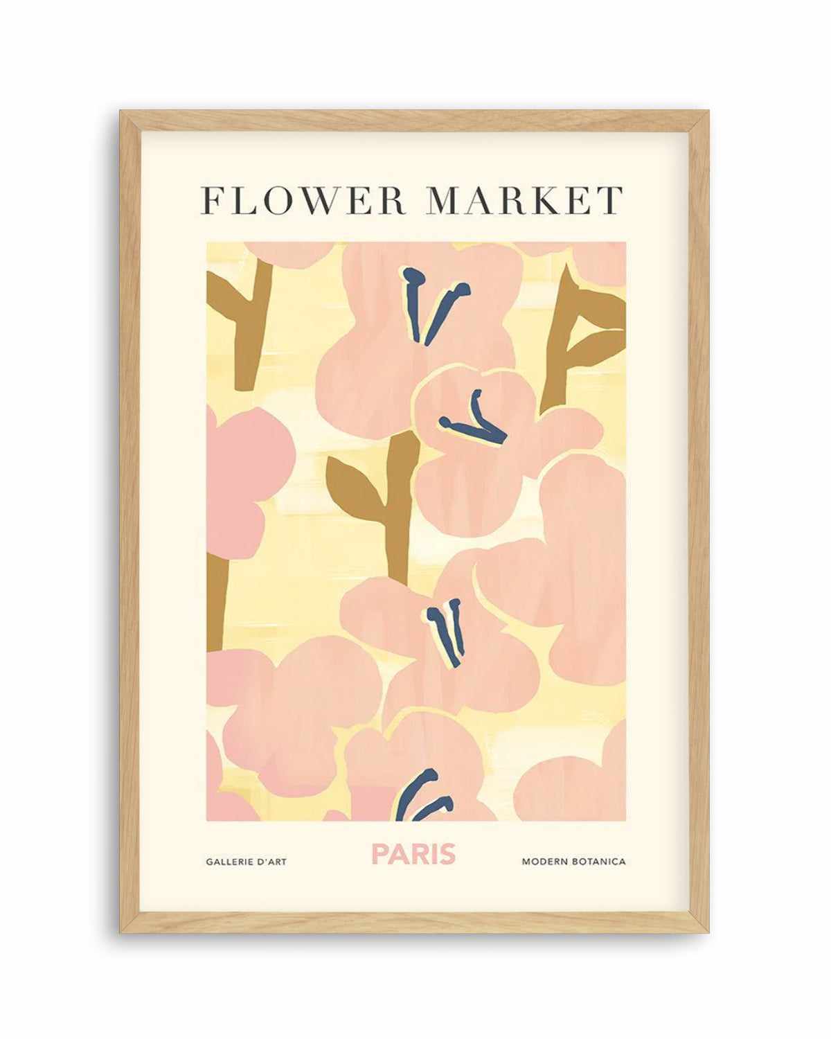 Flower Market Paris Art Print