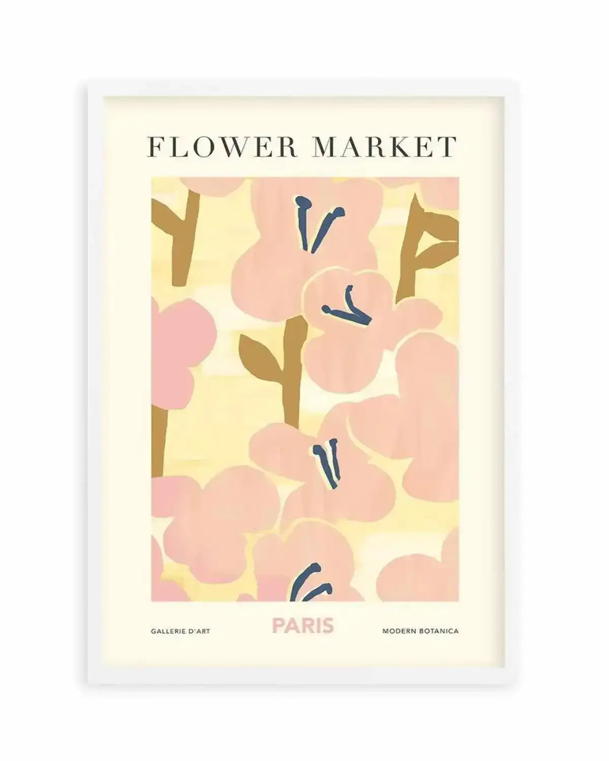 Flower Market Paris Art Print from Olive et Oriel where you can shop wallpaper and artworks online