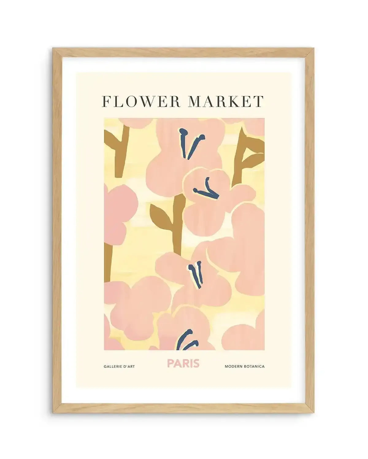 Flower Market Paris Art Print-PRINT-Olive et Oriel-Olive et Oriel-A5 | 5.8" x 8.3" | 14.8 x 21cm-Oak-With White Border-Buy-Australian-Art-Prints-Online-with-Olive-et-Oriel-Your-Artwork-Specialists-Austrailia-Decorate-With-Coastal-Photo-Wall-Art-Prints-From-Our-Beach-House-Artwork-Collection-Fine-Poster-and-Framed-Artwork