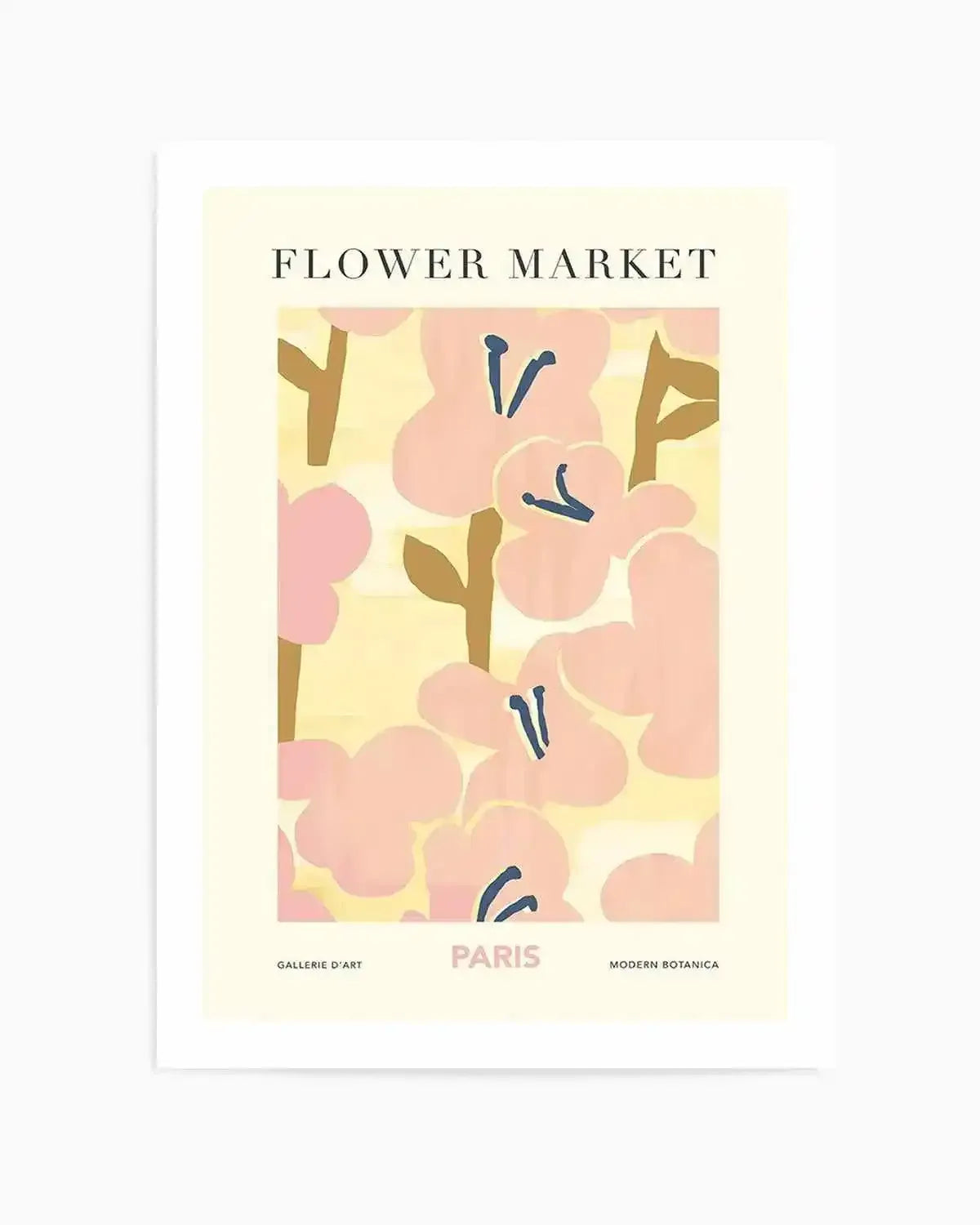 Flower Market Paris Art Print from Olive et Oriel where you can shop wallpaper and artworks online