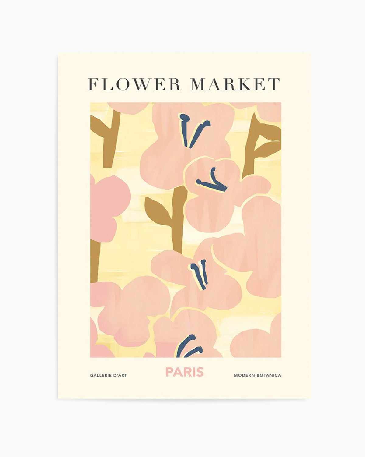 Flower Market Paris Art Print