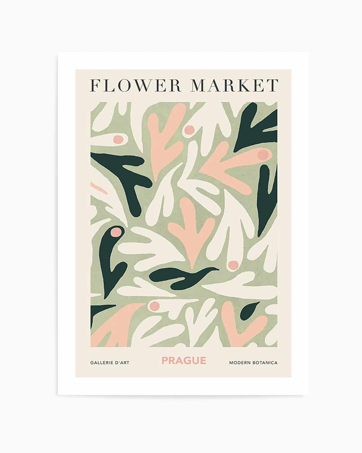 Flower Market Prague Art Print