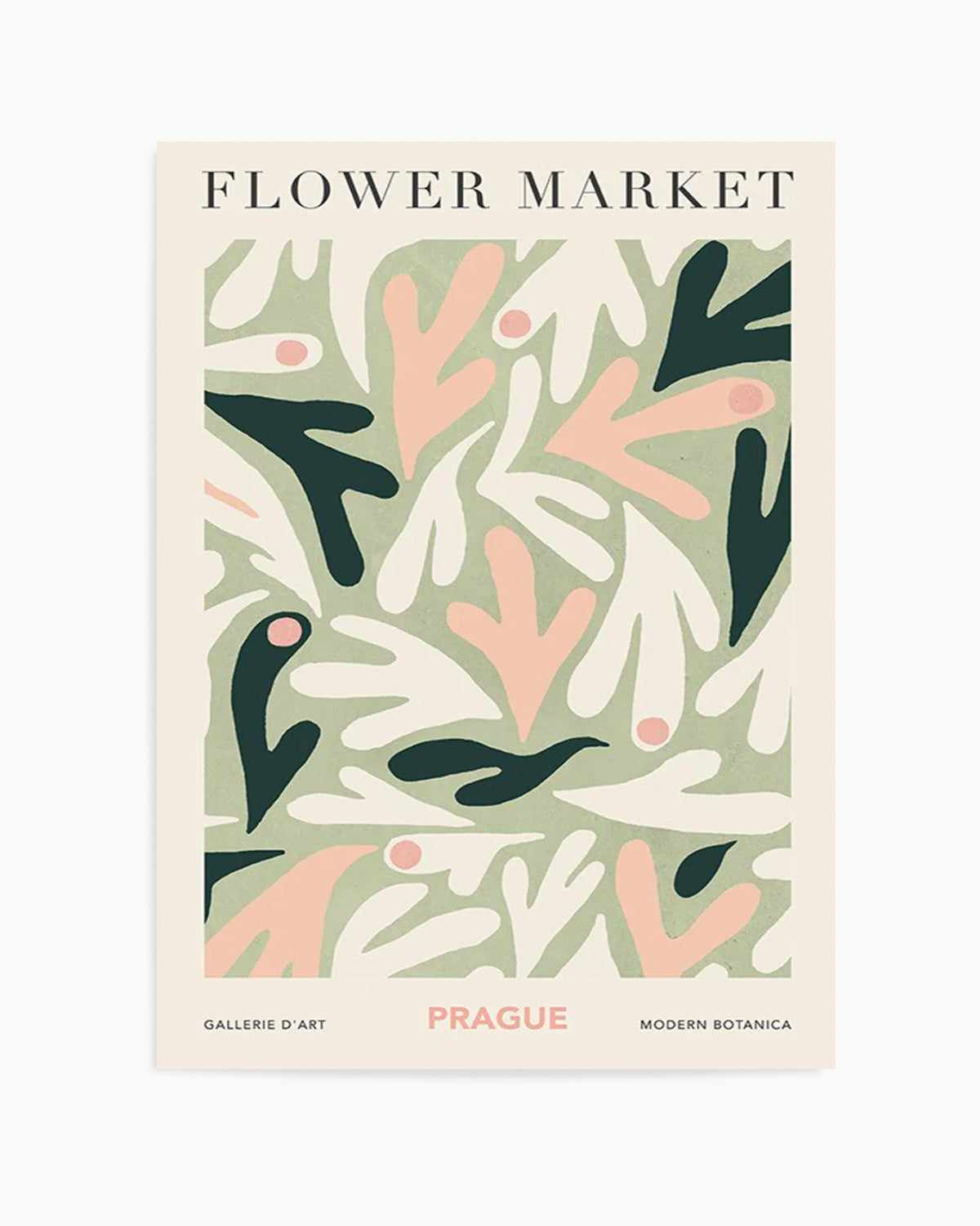 Flower Market Prague Art Print