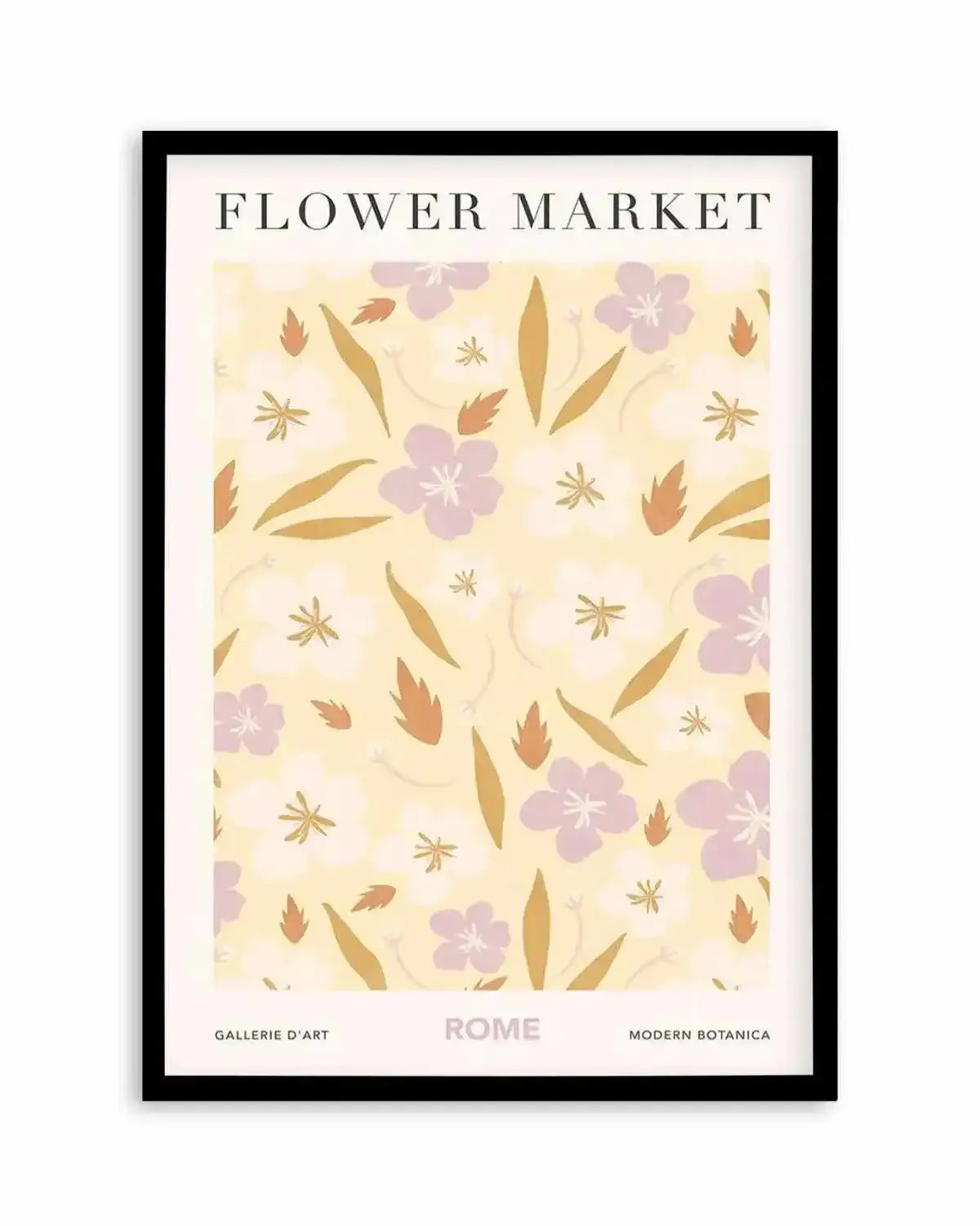 Flower Market Rome Art Print from Olive et Oriel where you can shop wallpaper and artworks online