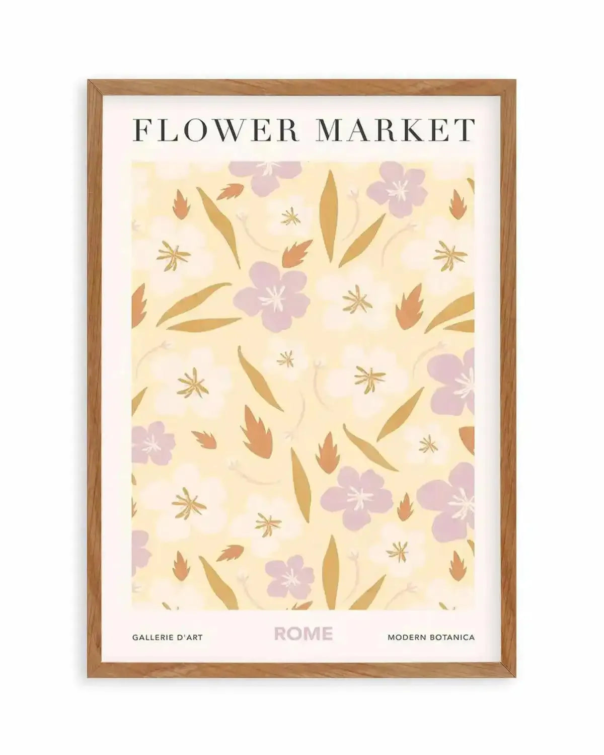 Flower Market Rome Art Print from Olive et Oriel where you can shop wallpaper and artworks online