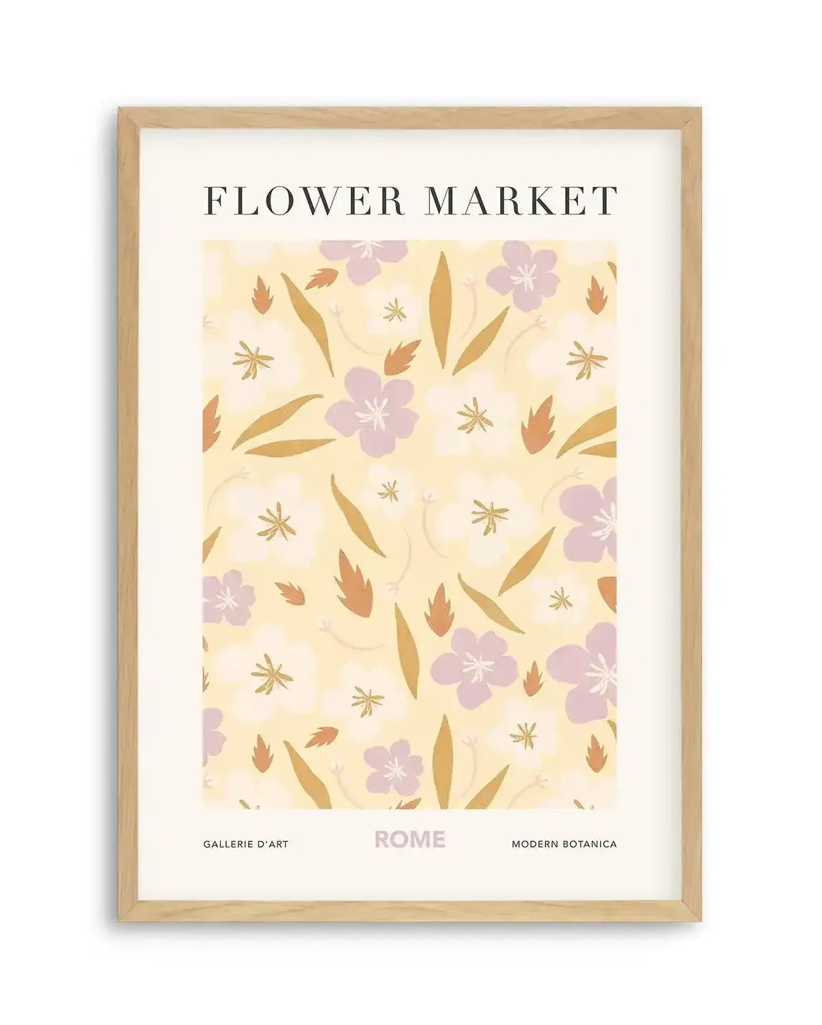 Flower Market Rome Art Print-PRINT-Olive et Oriel-Olive et Oriel-A5 | 5.8" x 8.3" | 14.8 x 21cm-Oak-With White Border-Buy-Australian-Art-Prints-Online-with-Olive-et-Oriel-Your-Artwork-Specialists-Austrailia-Decorate-With-Coastal-Photo-Wall-Art-Prints-From-Our-Beach-House-Artwork-Collection-Fine-Poster-and-Framed-Artwork