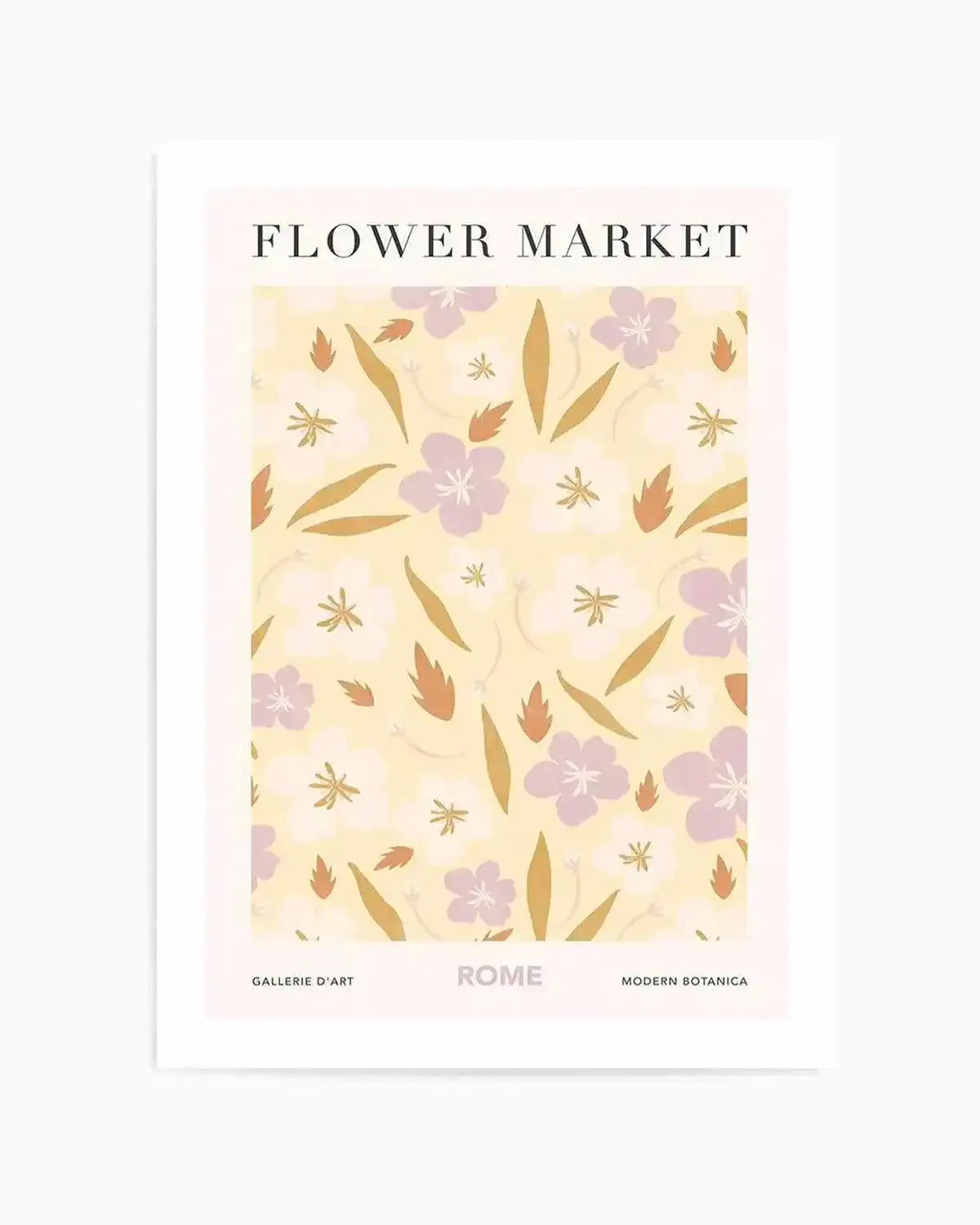 Flower Market Rome Art Print from Olive et Oriel where you can shop wallpaper and artworks online
