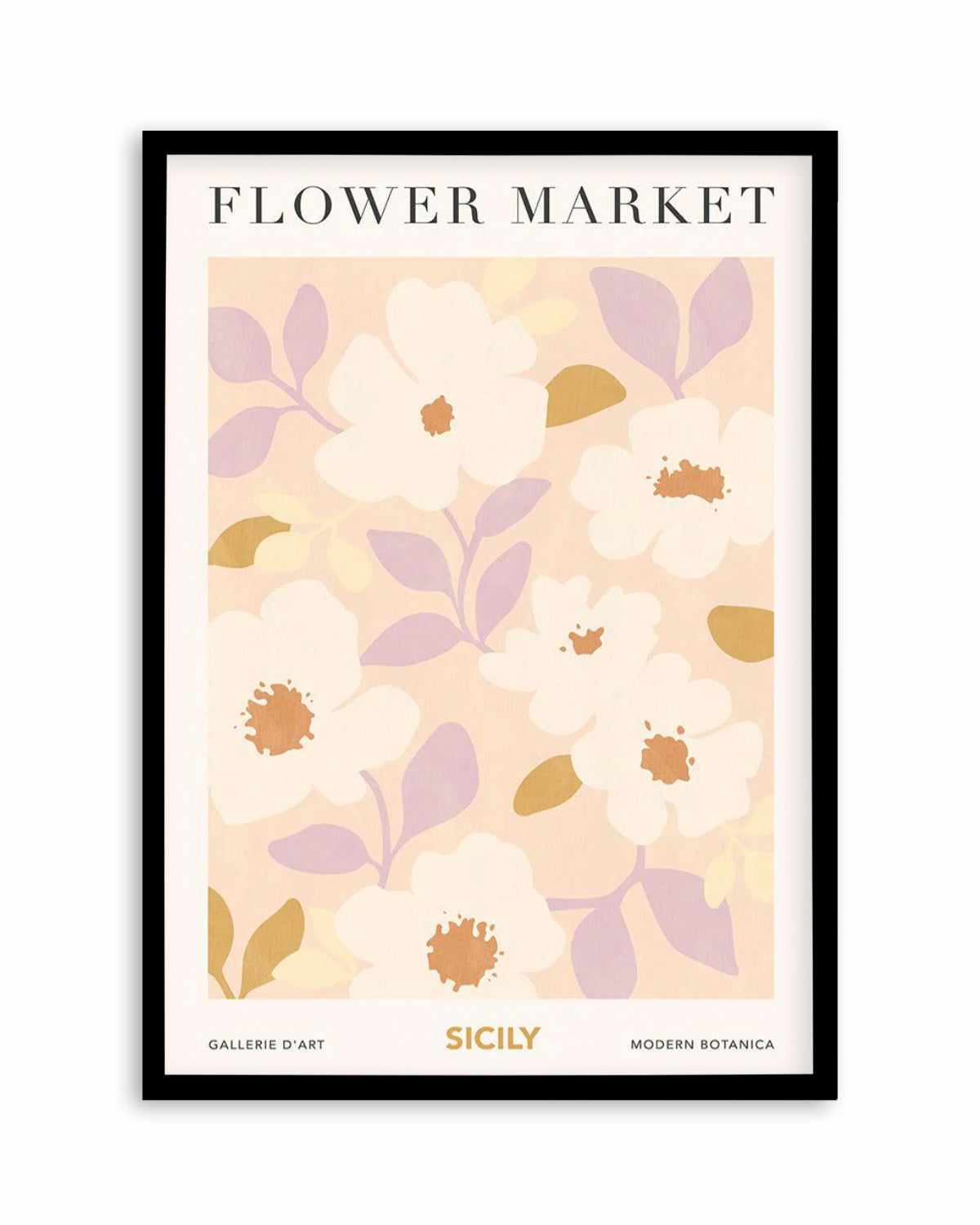 Flower Market Sicily Art Print