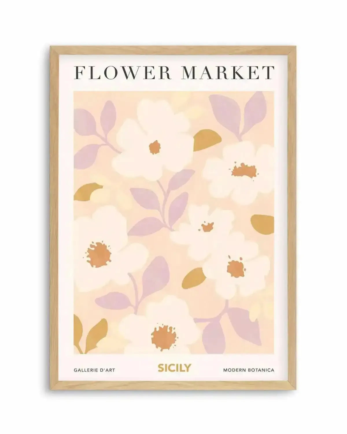 Flower Market Sicily Art Print from Olive et Oriel where you can shop wallpaper and artworks online