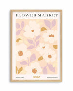 Flower Market Sicily Art Print