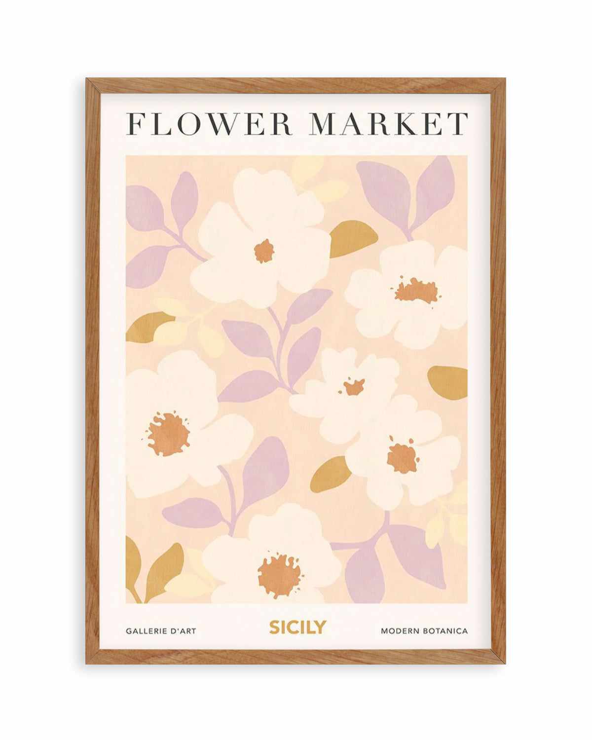 Flower Market Sicily Art Print