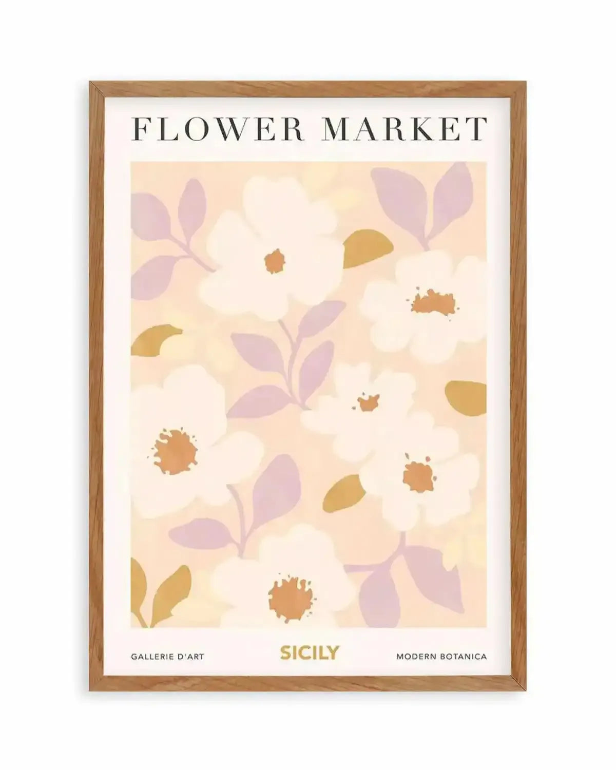 Flower Market Sicily Art Print from Olive et Oriel where you can shop wallpaper and artworks online