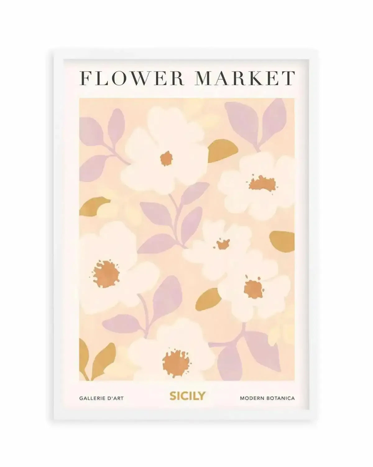 Flower Market Sicily Art Print from Olive et Oriel where you can shop wallpaper and artworks online