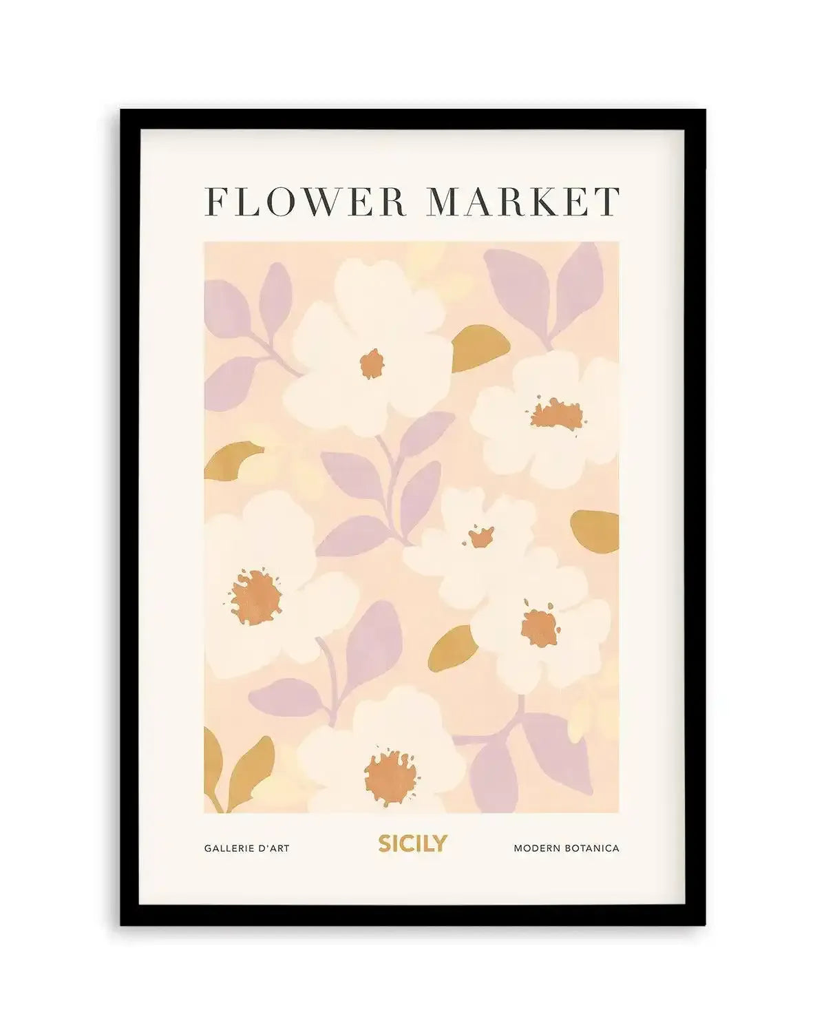 Flower Market Sicily Art Print-PRINT-Olive et Oriel-Olive et Oriel-A5 | 5.8" x 8.3" | 14.8 x 21cm-Black-With White Border-Buy-Australian-Art-Prints-Online-with-Olive-et-Oriel-Your-Artwork-Specialists-Austrailia-Decorate-With-Coastal-Photo-Wall-Art-Prints-From-Our-Beach-House-Artwork-Collection-Fine-Poster-and-Framed-Artwork
