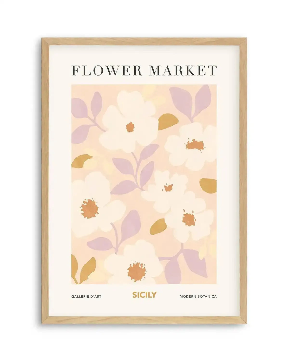 Flower Market Sicily Art Print-PRINT-Olive et Oriel-Olive et Oriel-A5 | 5.8" x 8.3" | 14.8 x 21cm-Oak-With White Border-Buy-Australian-Art-Prints-Online-with-Olive-et-Oriel-Your-Artwork-Specialists-Austrailia-Decorate-With-Coastal-Photo-Wall-Art-Prints-From-Our-Beach-House-Artwork-Collection-Fine-Poster-and-Framed-Artwork