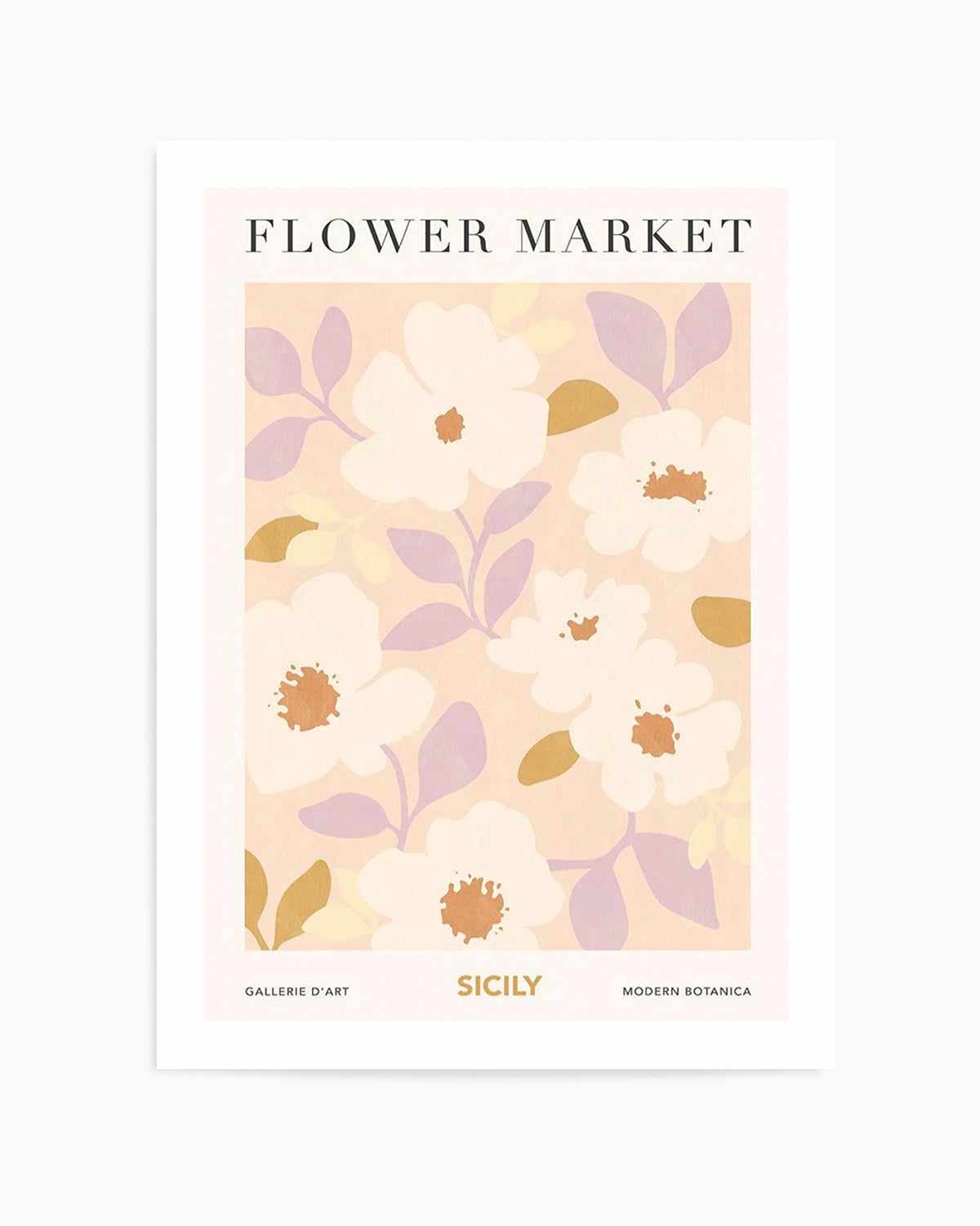 Flower Market Sicily Art Print