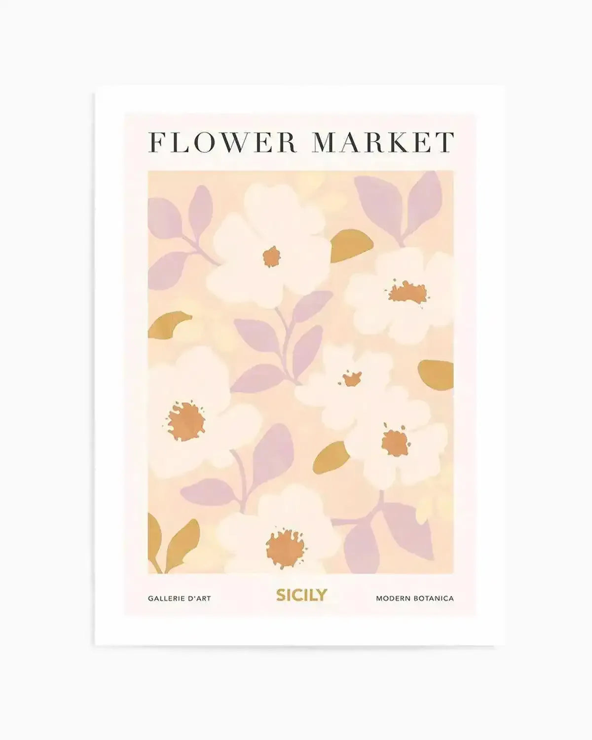 Flower Market Sicily Art Print from Olive et Oriel where you can shop wallpaper and artworks online