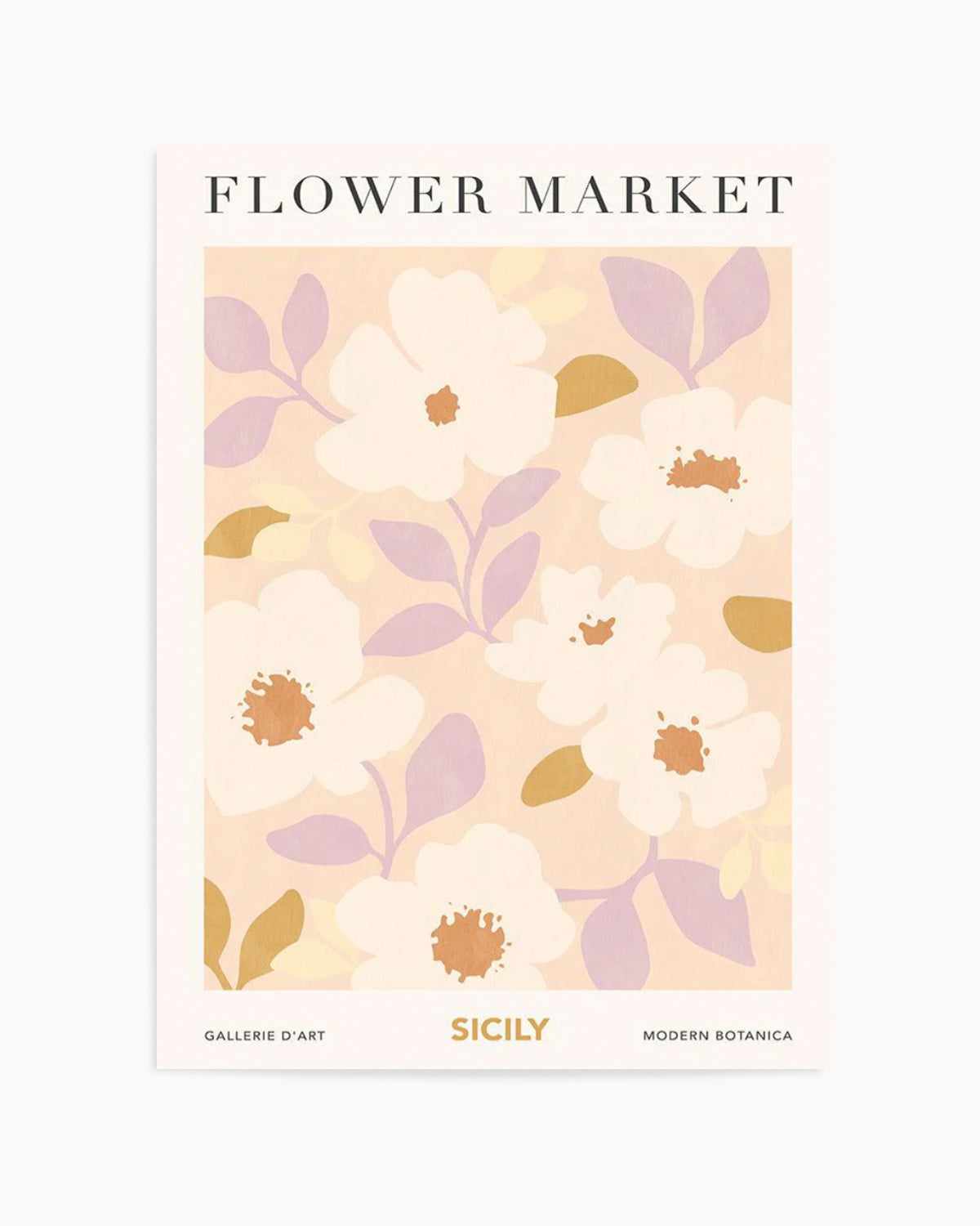 Flower Market Sicily Art Print