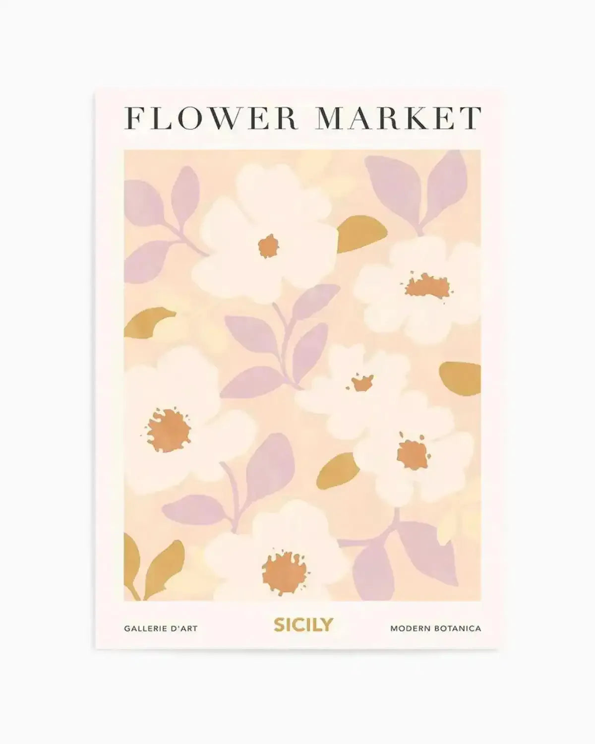 Flower Market Sicily Art Print from Olive et Oriel where you can shop wallpaper and artworks online