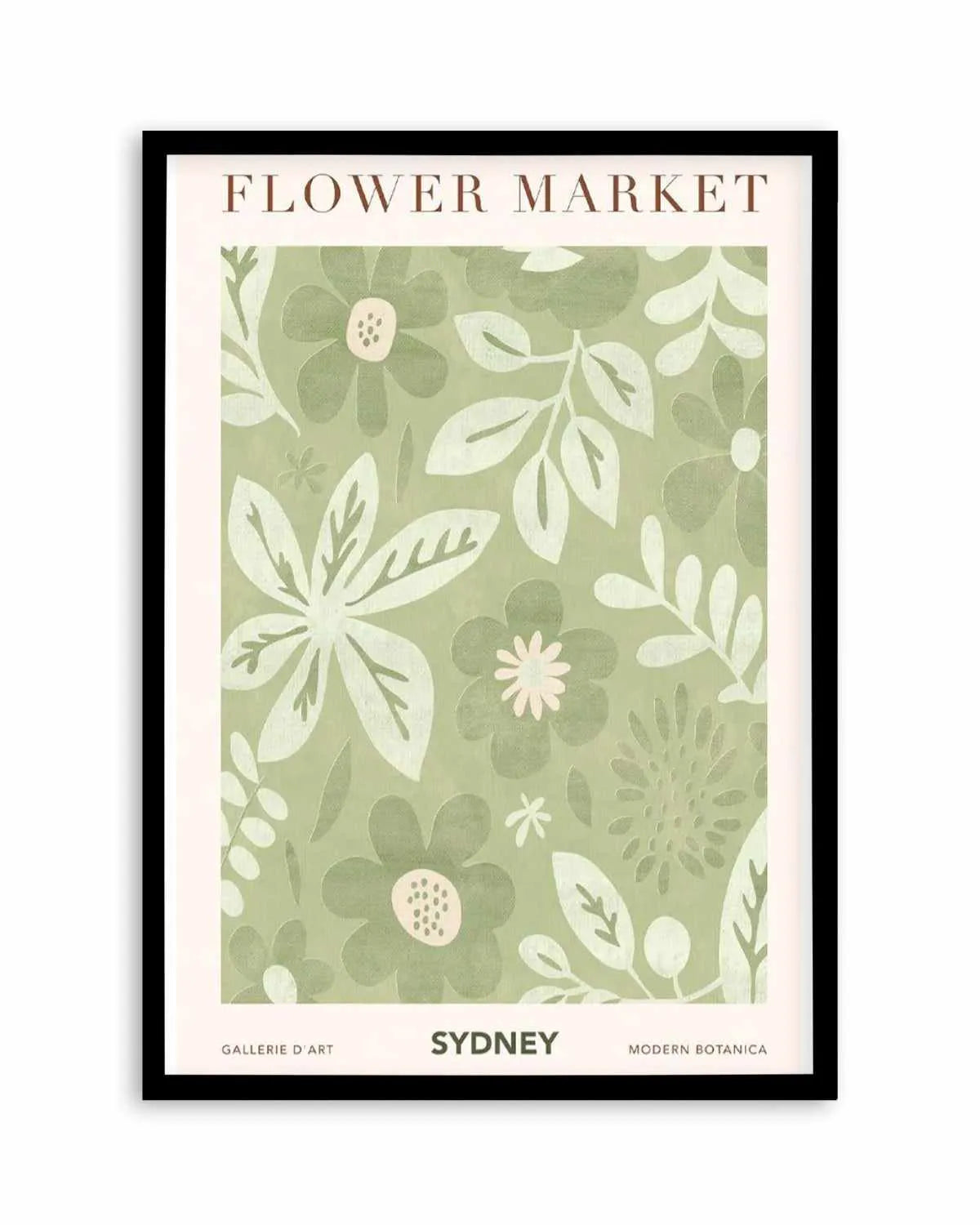 Flower Market Sydney Art Print from Olive et Oriel where you can shop wallpaper and artworks online