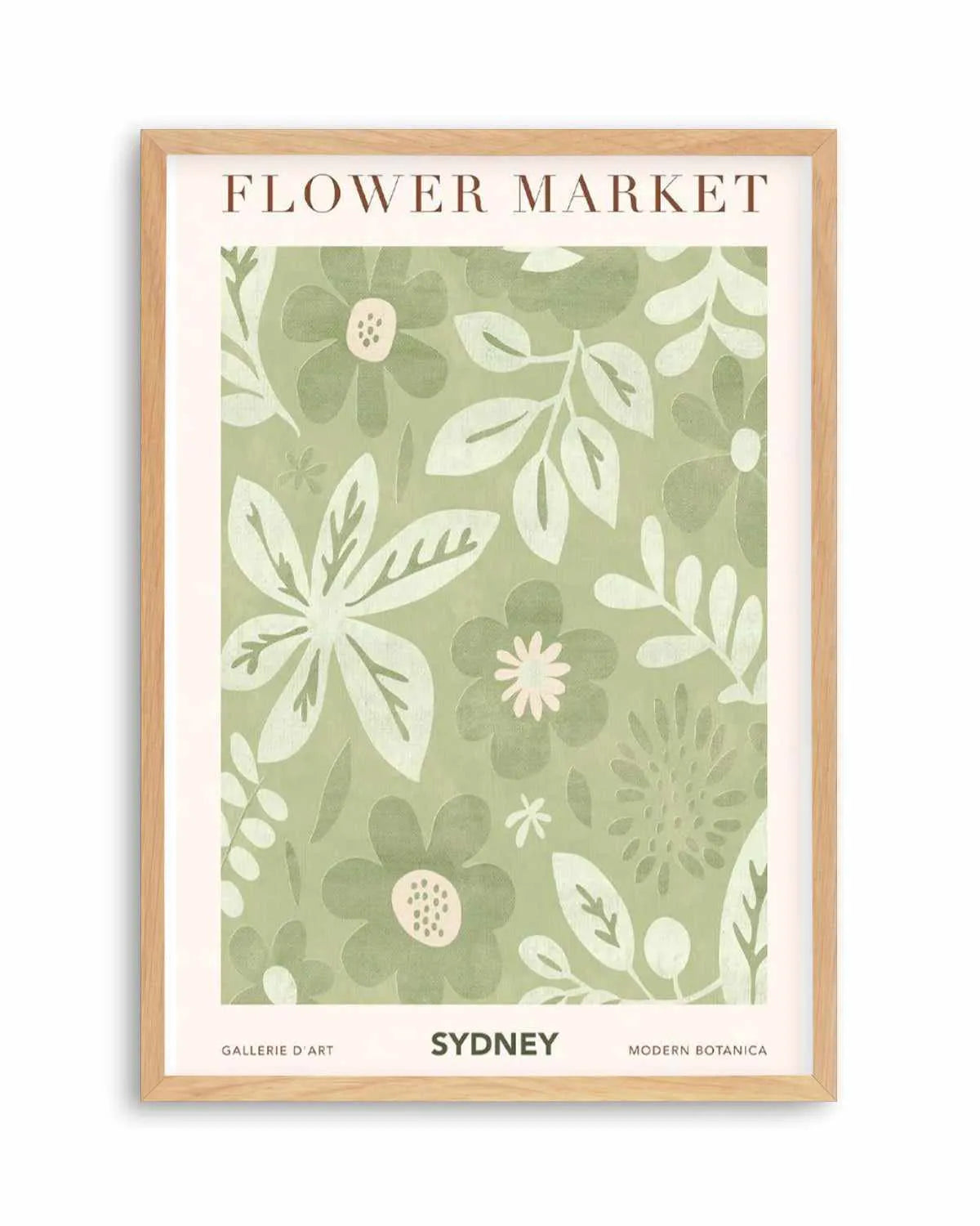 Flower Market Sydney Art Print from Olive et Oriel where you can shop wallpaper and artworks online