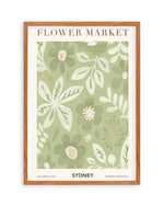 Flower Market Sydney Art Print