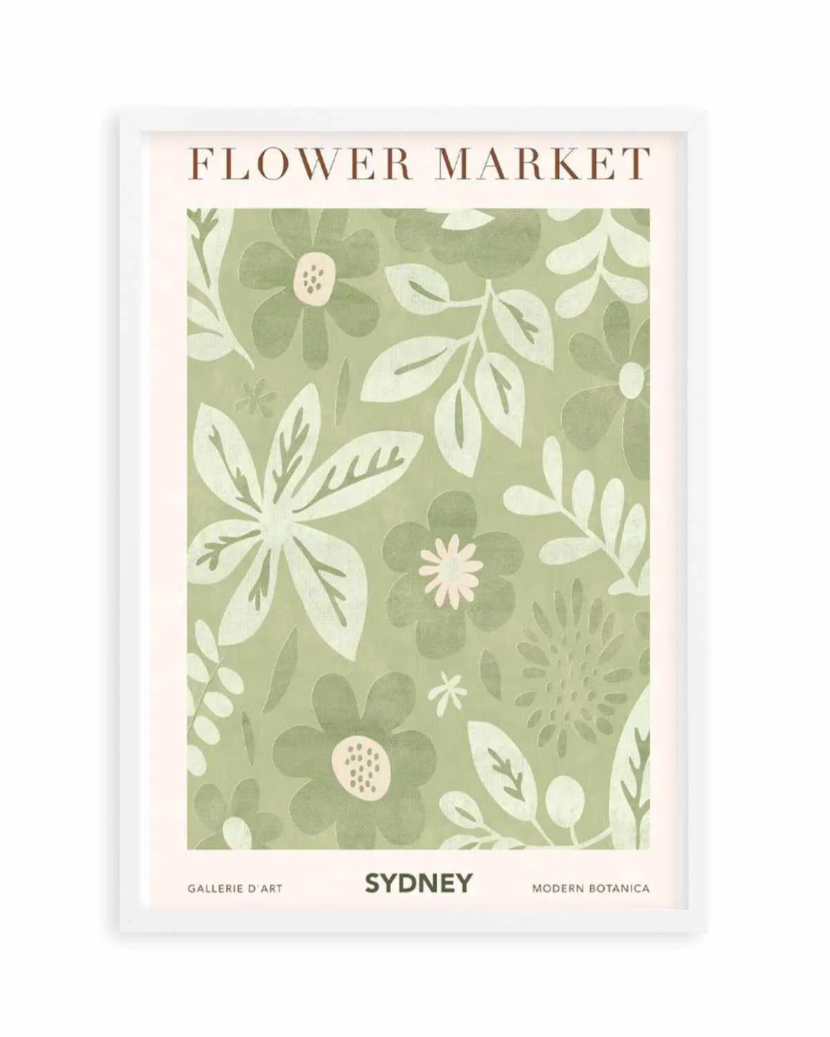 Flower Market Sydney Art Print from Olive et Oriel where you can shop wallpaper and artworks online