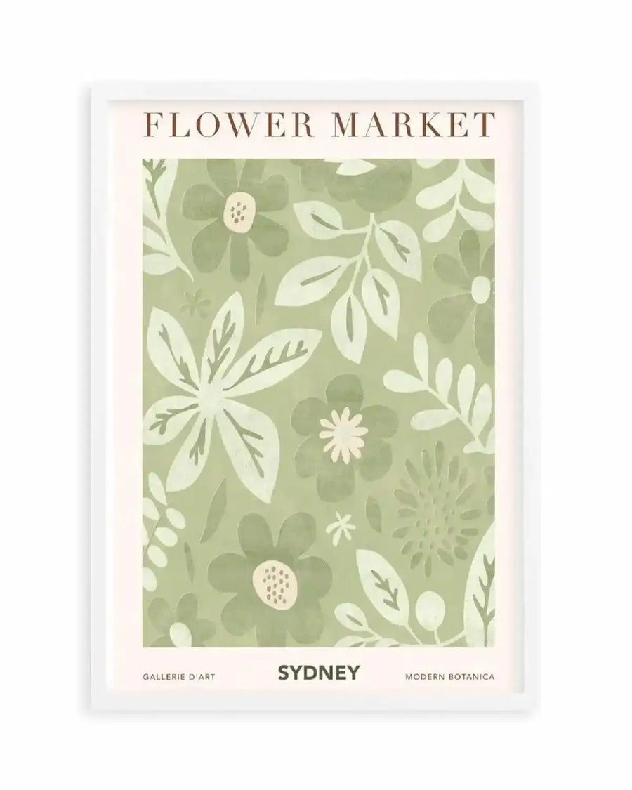 Flower Market Sydney Art Print from Olive et Oriel where you can shop wallpaper and artworks online
