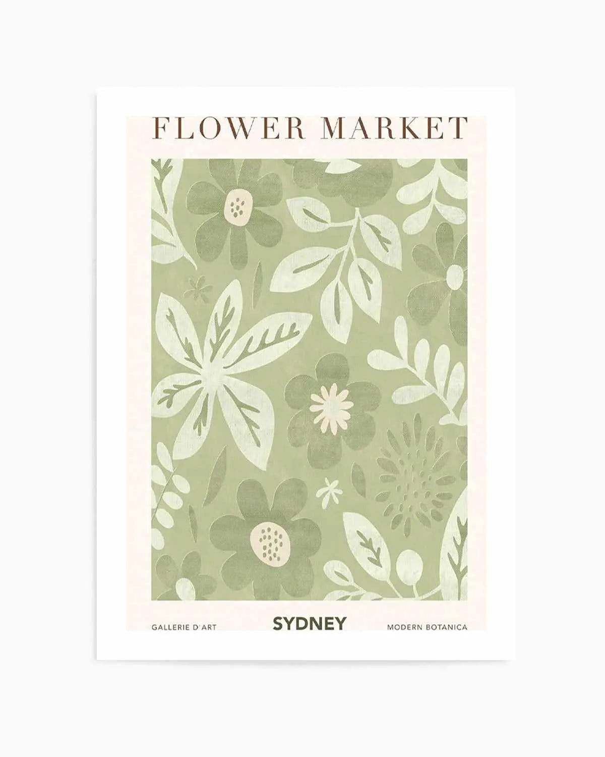 Flower Market Sydney Art Print from Olive et Oriel where you can shop wallpaper and artworks online
