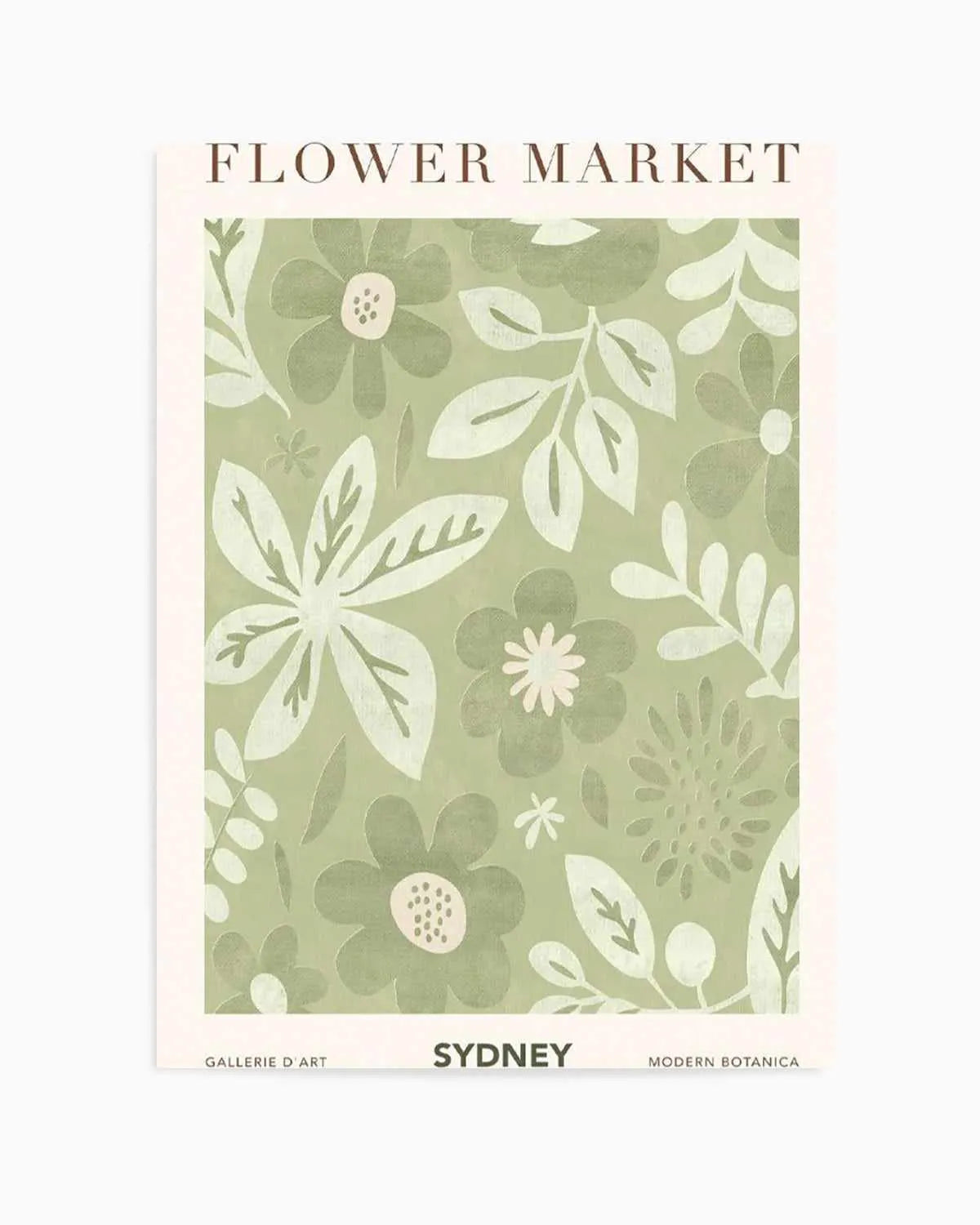 Flower Market Sydney Art Print from Olive et Oriel where you can shop wallpaper and artworks online